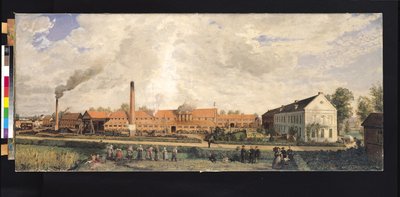 Ansicht einer Zuckerfabrik von Charles Paul Etienne Desavary